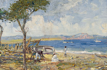 Boat Repairer, Probably St. Kitts by Peleg Franklin Brownell vendu pour $6,250