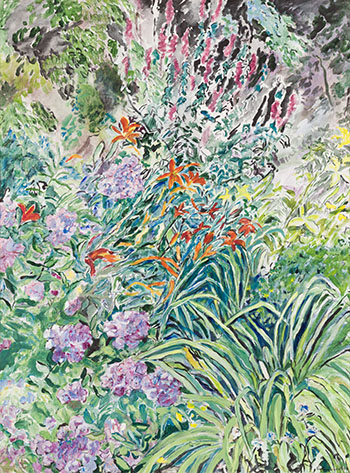 Lythrum and Lilies by Rebecca Perehudoff vendu pour $1,125