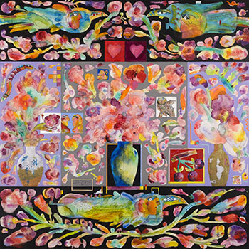 Rolling Hearts Gathers No Love by Norman Laliberte sold for $3,125