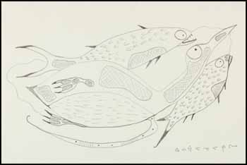 Bird and Fish by Attributed to Norval H. Morrisseau vendu pour $3,245