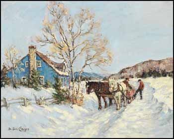 Winter Scene by Berthe Des Clayes vendu pour $3,540