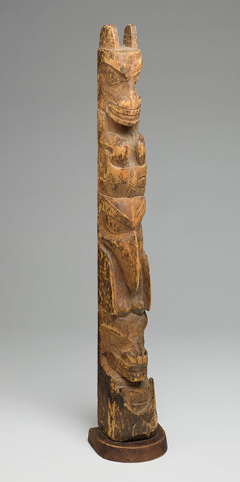 Haida Totem Pole by  Early Northwest Coast Artist sold for $3,438