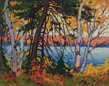 Forest Scene, Autumn by Alice Amelia Innes sold for $4,688