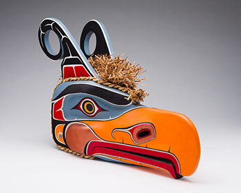 Thunderbird Mask by Stanley E. Hunt III sold for $2,125
