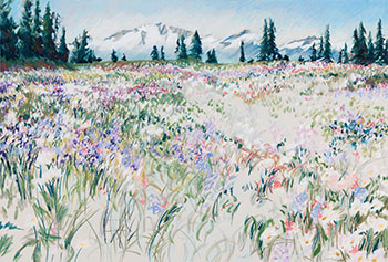 Wildflowers in a Field by Jamie Evrard sold for $4,063