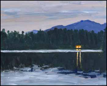 Hotel Lake, Garden Bay, BC by Robert Linsley sold for $230