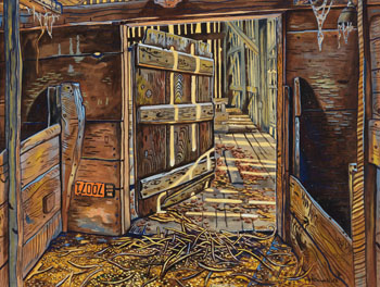 Barn Interior by Clark Holmes McDougall vendu pour $6,490