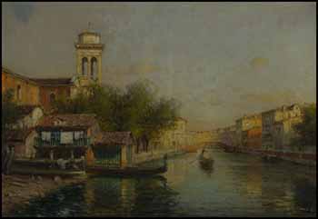Venetian Scene by  Bouvard sold for $8,625