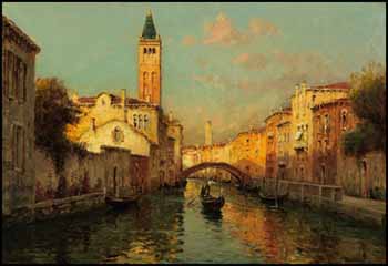 Venice - Rio di San Barnaba by  Bouvard sold for $10,530