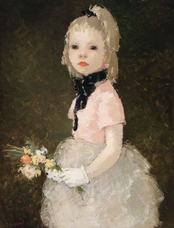 Portrait of a Young Girl by Dietz Edzard sold for $3,125