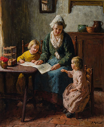 Woman with Children by Bernard Pothast vendu pour $4,375