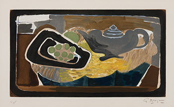 Théière et raisins by After Georges Braque sold for $4,063