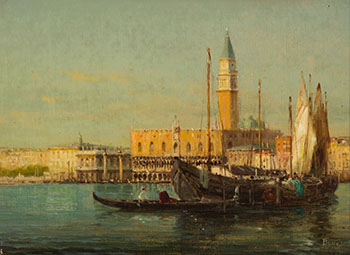 Venice, Doge's Palace by  Bouvard sold for $4,063