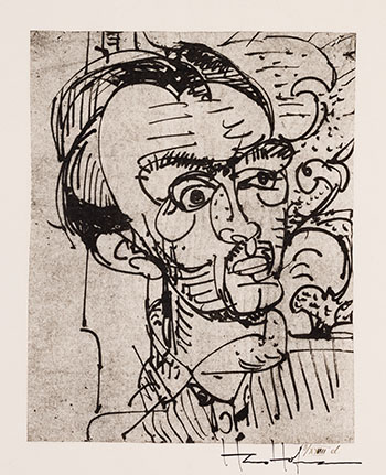 Portrait by Hans Hofmann vendu pour $625