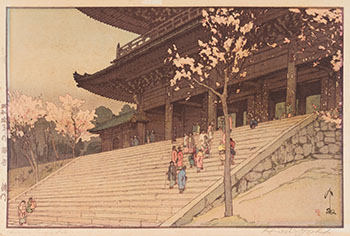 Chion-in Temple Gate by Hiroshi Yoshida sold for $625