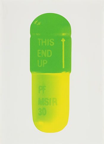 The Cure - Mint Blue, Apple Green, Lemon Yellow by Damien Hirst vendu pour $7,500