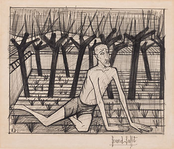Étude pour La Passion du Christ by Bernard Buffet sold for $10,625