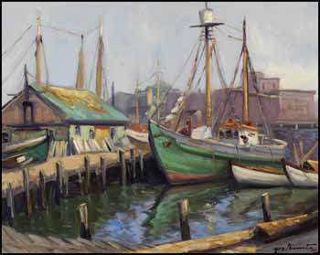 Scène portuaire by Joseph Giunta sold for $1,170