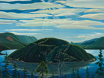 Island In The Middle Of The Lake (Copper Island) by Donald M. Flather sold for $11,250