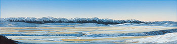 Oldman Valley Sundown by William H. Webb sold for $2,500