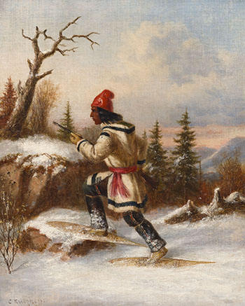 The Trapper by Attributed to Cornelius David Krieghoff sold for $10,625