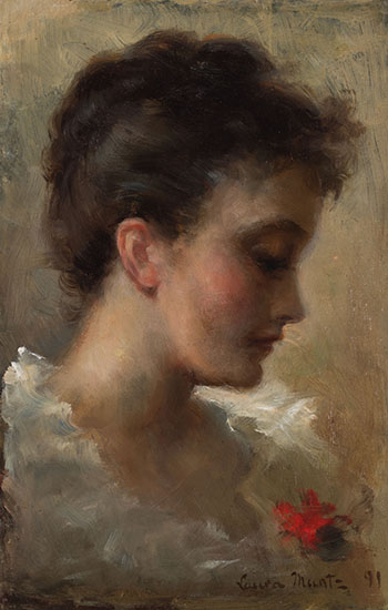 Portrait of a Young Girl by Laura Adelaine Muntz Lyall sold for $4,375