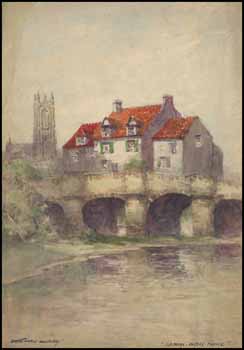 Old Bridge ~ Angers, France by Victor Noble Rainbird sold for $403