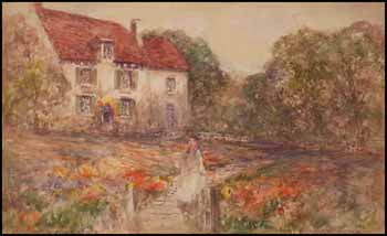 Old English Garden by Victor Noble Rainbird sold for $489