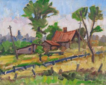Vieille ferme by Leo Ayotte sold for $1,500