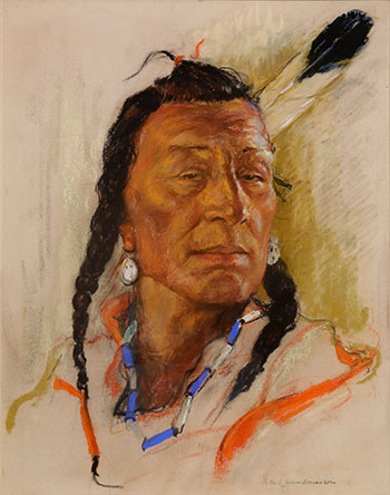 Chief Portrait by Nicholas de Grandmaison vendu pour $28,125