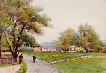 University Park near Technical School, Toronto by Joseph Thomas Rolph sold for $563