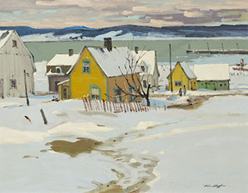 St. François de Salle, Isle D'Orléans, Québec by Ross Huggins sold for $1,250