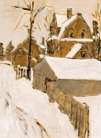 Backyards Winter by Robert Francis Michael McInnis sold for $1,250