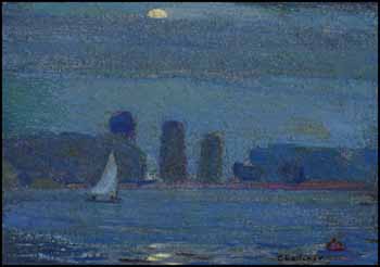 Moonlit Waterfront by Frederick Sproston Challener vendu pour $819