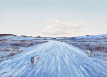 Blue Road by Alexandra (Sandy) Haeseker sold for $563