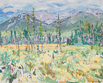 Minnewanka Meadow by Ken Christopher sold for $1,625