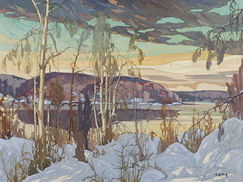 Première neige à Sakakomi, Québec by Gaston Rebry vendu pour $8,125