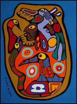 Unity of Spirit and Nature by Norval H. Morrisseau vendu pour $6,325