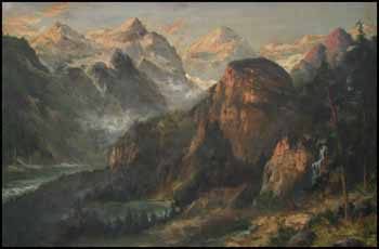 Mountainous Landscape by Reverend J. Williams Ogden vendu pour $2,300