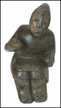 Seated Figure by Abraham Apakark Anghik vendu pour $575