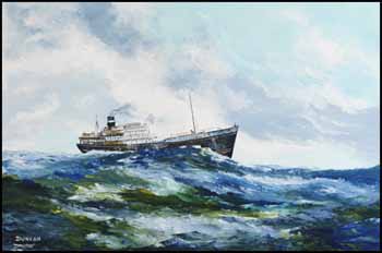 Untitled, Marine Scene by Duncan MacKinnon Crockford vendu pour $585