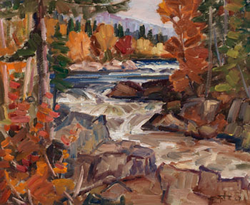 Parc du Mont-Tremblant, Rivière La Diable by Leo Ayotte sold for $2,813