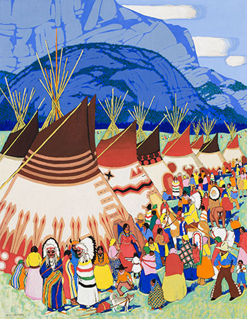 Indian Days by Wilfred Langdon Kihn sold for $31,250