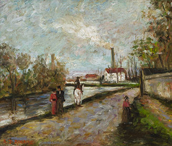 La Promenade by Arthur Dominique Rozaire vendu pour $625