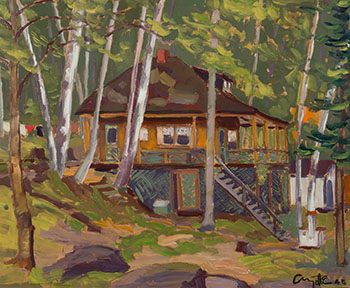 Chalet du Lac Mondor by Leo Ayotte sold for $1,375