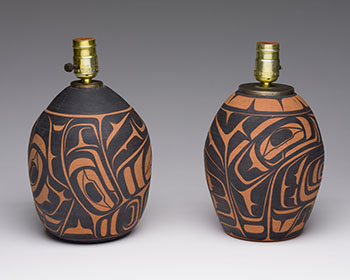 Kwakiutl Lamp Pair by Judith Cranmer vendu pour $563