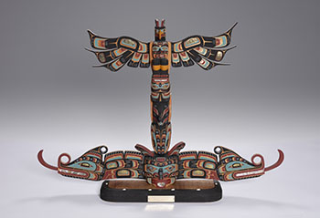 Thunderbird, Killer Whale and Sisiutl by Kevin Cranmer vendu pour $1,750