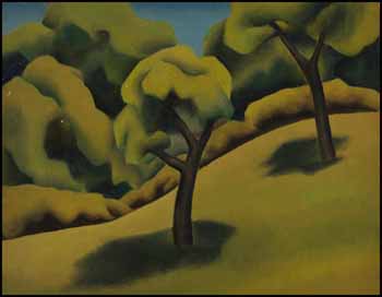Trees / Commotion (verso) by Bertram Richard Brooker vendu pour $11,115