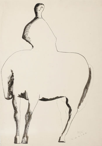 Rider / Cavallo con Cavaliere by Marino Marini sold for $15,340