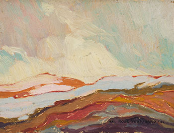Rocks and Snow by Hal Ross Perrigard vendu pour $1,000